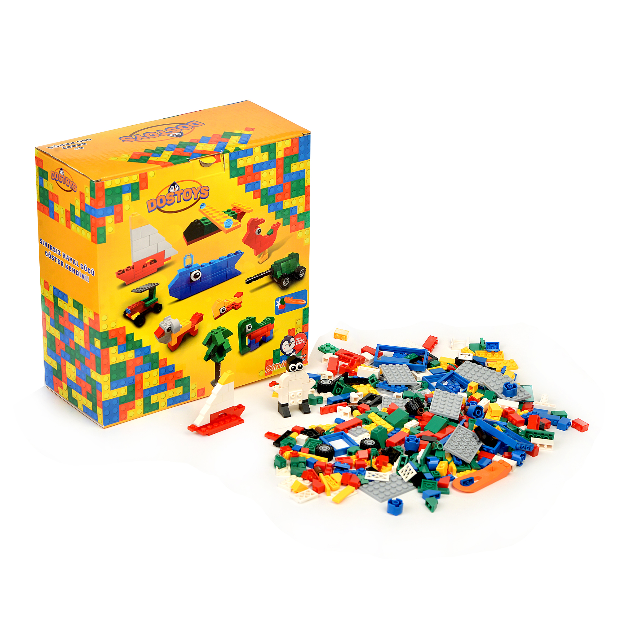 550 Parça Modüler Oyuncak Yapı Seti
